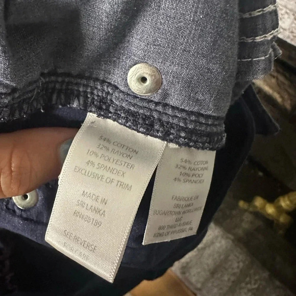 Lilly Pulitzer Worth skinny pants true navy with sateen look - Picture 5 of 5